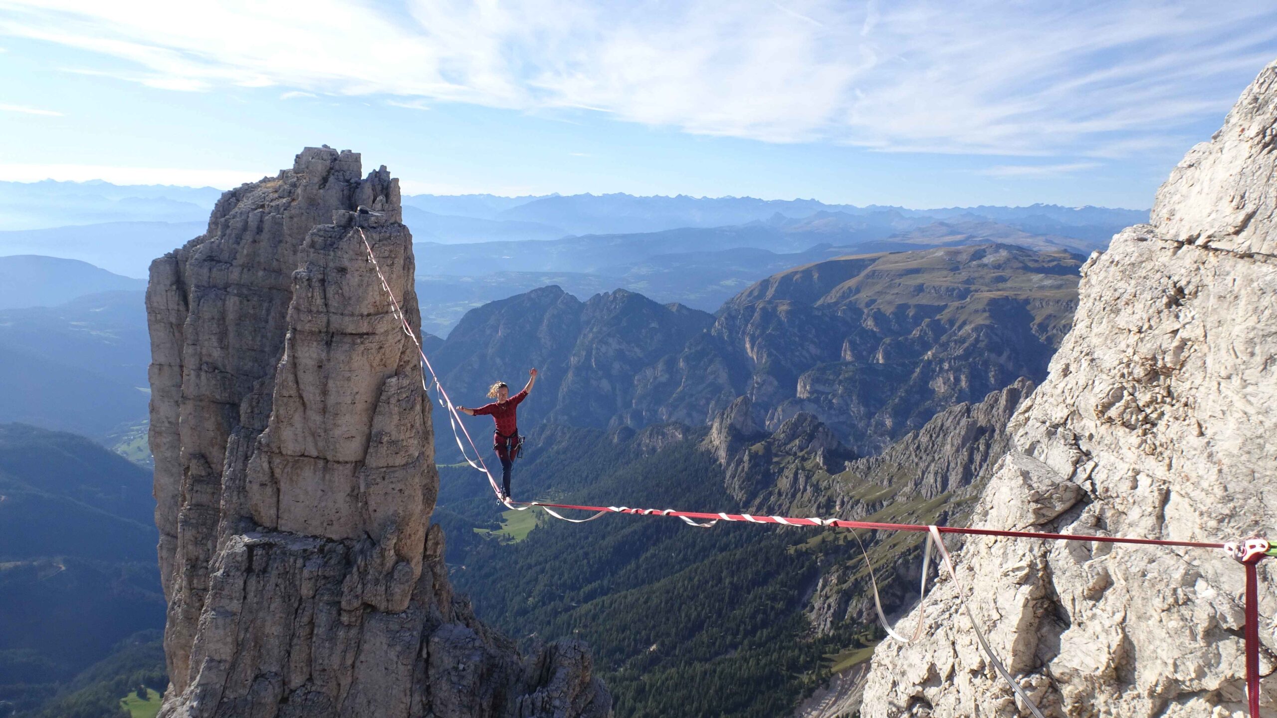 Denisa Krasna in Dolomites, Italy